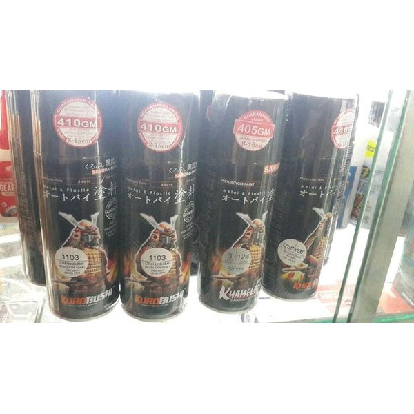 Cat Samurai Hitam-Putih-Clear-Gold-Merah-Silver-Hitam Doff jaminan