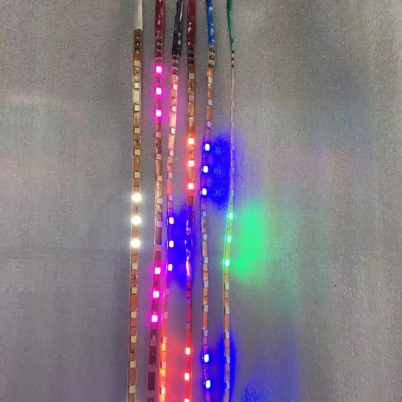 Lampu led strip karet cumi 24Volt nyala running fleksibel waterproof 90cm
