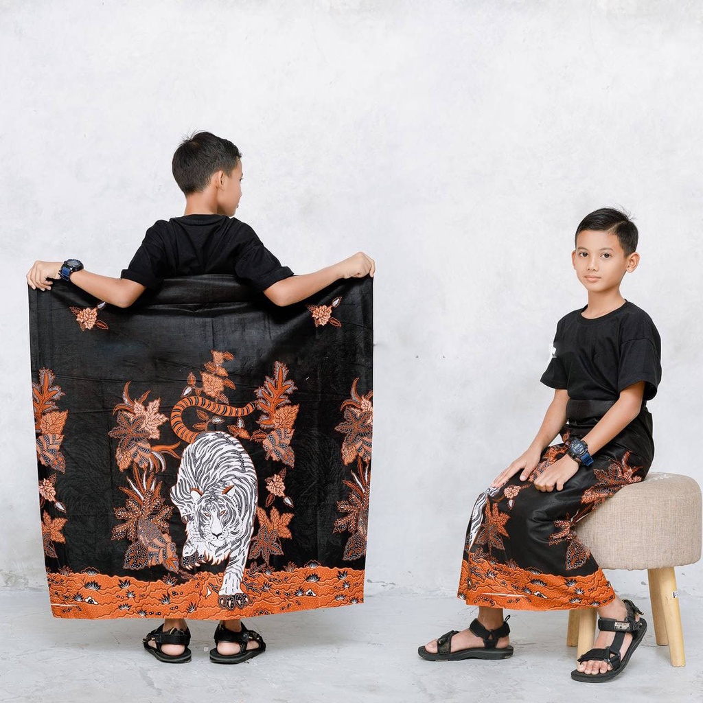 SARUNG ANAK - ANAK BATIK BISA COD | SARUNG BATIK , BECAK, VESPA, WAYANG, ONTEL