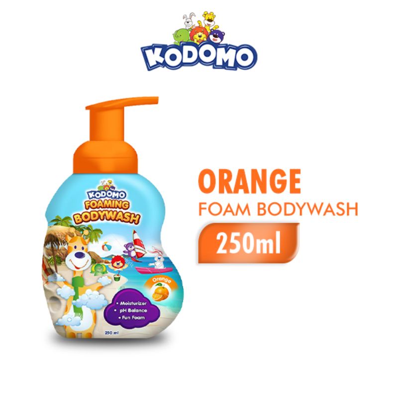 Kodomo Foam Bodywash 250 ml Orange/Strawberry