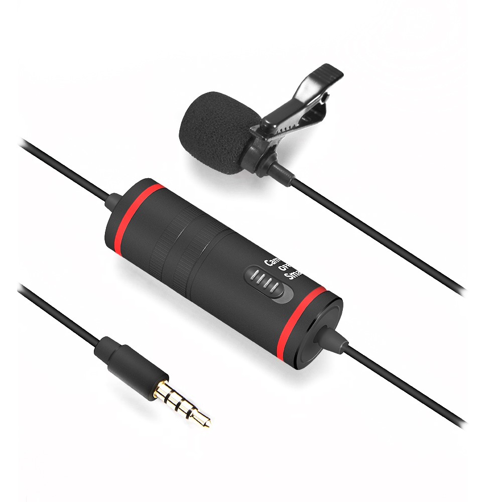 MAMEN KM-D1 KMD1 KM D1 Clip On Lav Mic Lavalier Microphone for Camera Smartphone