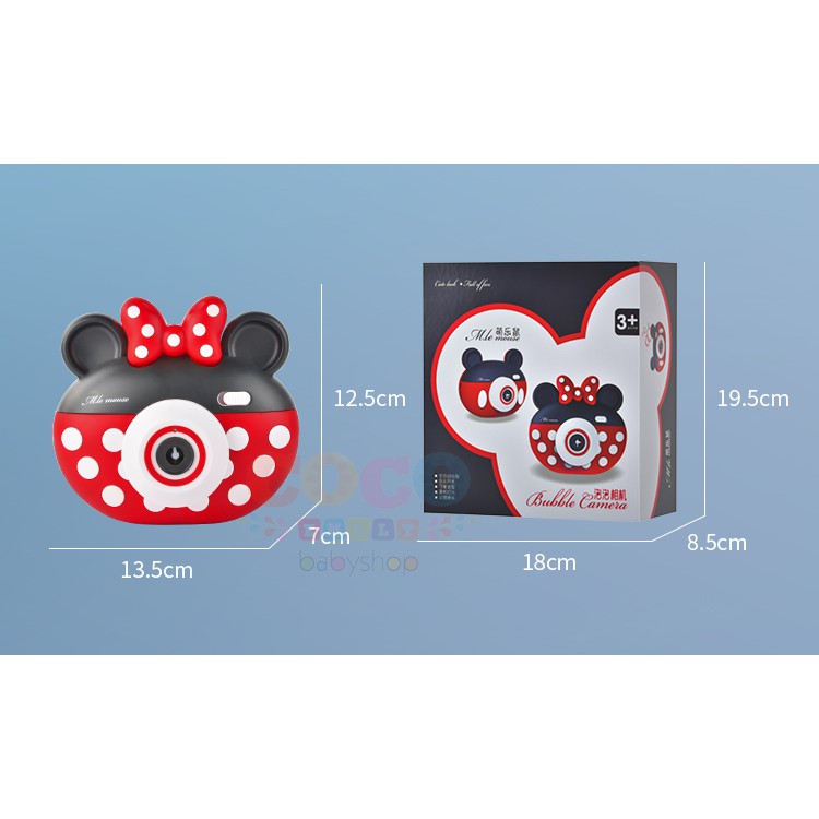 Mainan Anak Musik Elektrik BUBBLE TOY CAMERA MINNIE MICKEY Ready