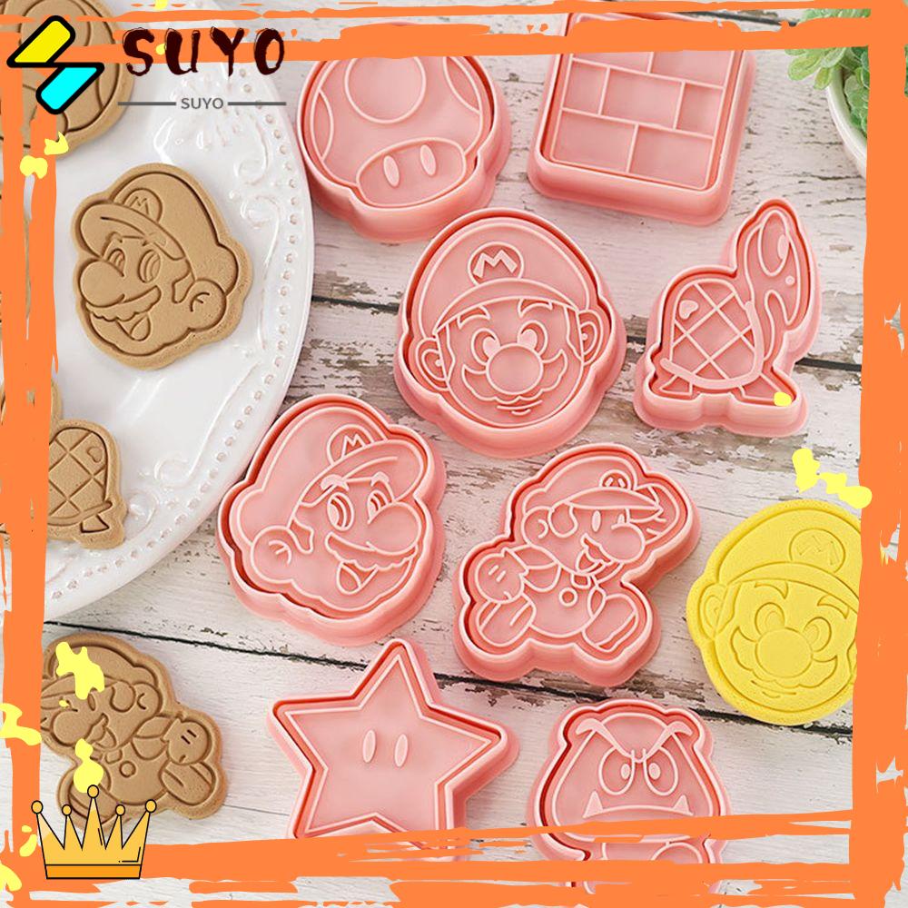 Suyo 8Pcs Cetakan Adonan Kue Cookie Desain Anime Untuk Dekorasi