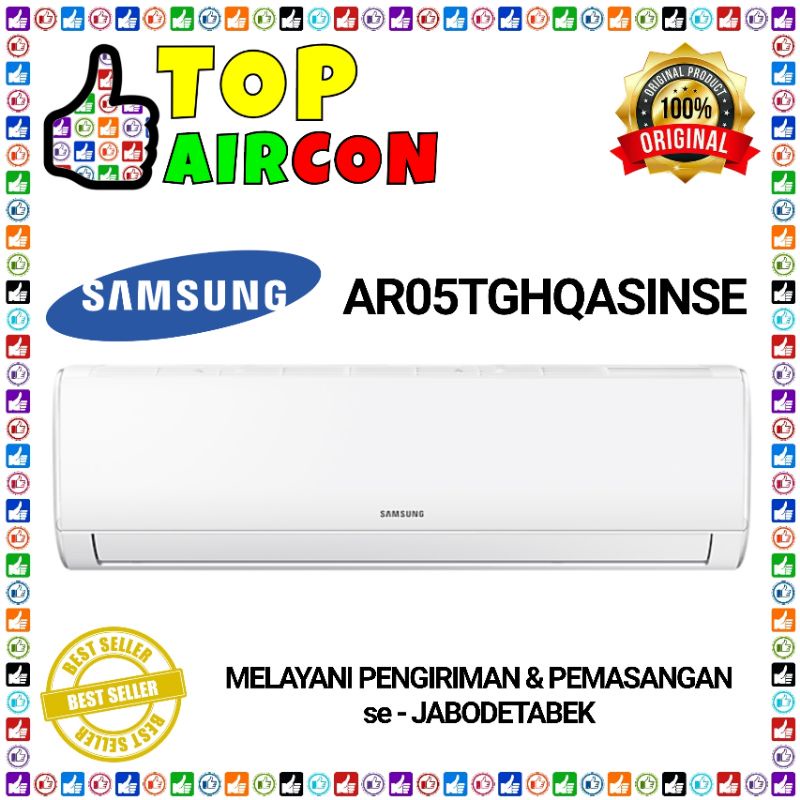 AC SAMSUNG AR - 05 - BGHQ 1/2 PK + PASANG INSTALASI