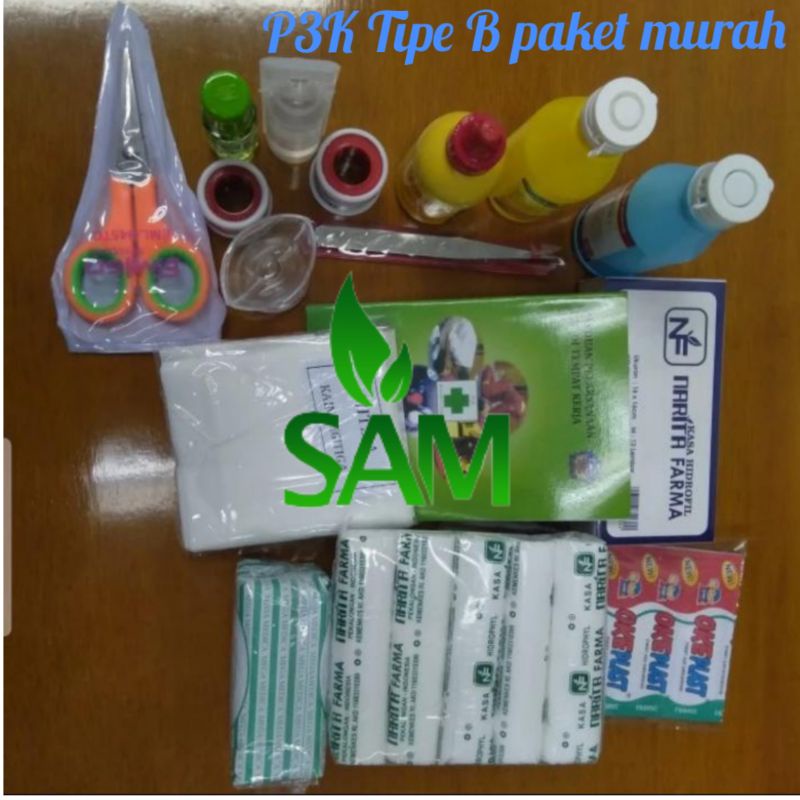 Isi paket p3k BMA UKS p3k BMA murah