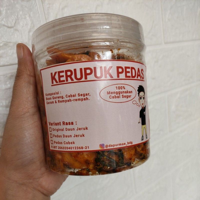 

kerupuk seblak pedas