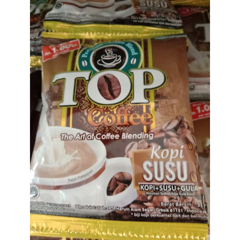 

Kopi Top cofee ( kopi+susu+gula) 31 gram