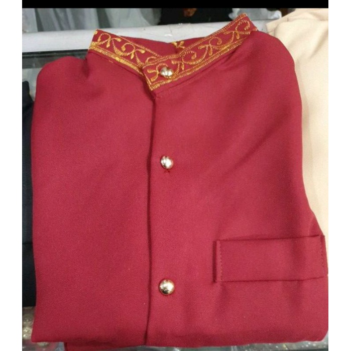 baju anak adat sunda bordir  beskap nasional ukuran L