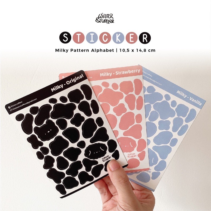 MILKY PATTERN STICKER SET