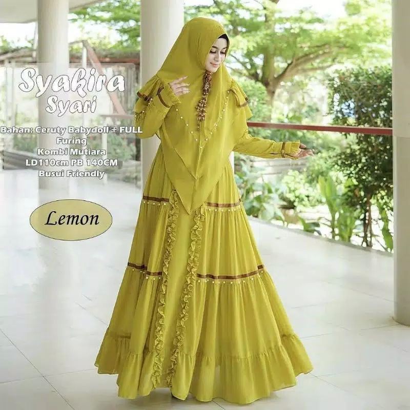 Baju Gamis Syar I Terbaru Model Pesta Kekinian Gamis Syar I Asdf Gamis Cruty Babydoll Busui Syar I Shopee Indonesia