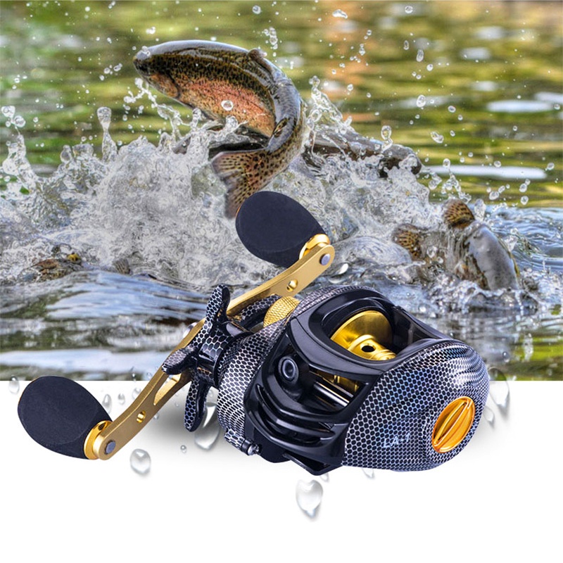 Fishing Reel / Penggulung Senar Pancing 4 + 1bb Rasio 7.2: 1 High Speed Bahan Metal La3000