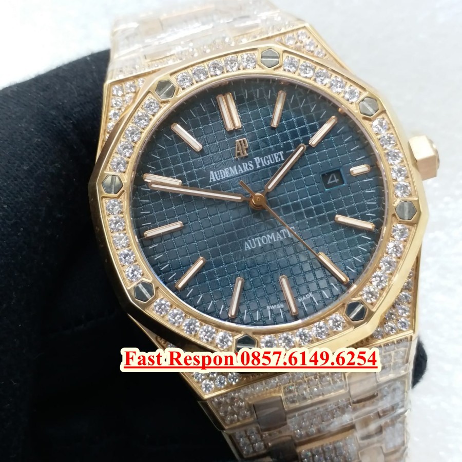 Mega Sale AP Royal Oak Diamond Extra-Thin Swiss Clone 1:1 Garansi 1th