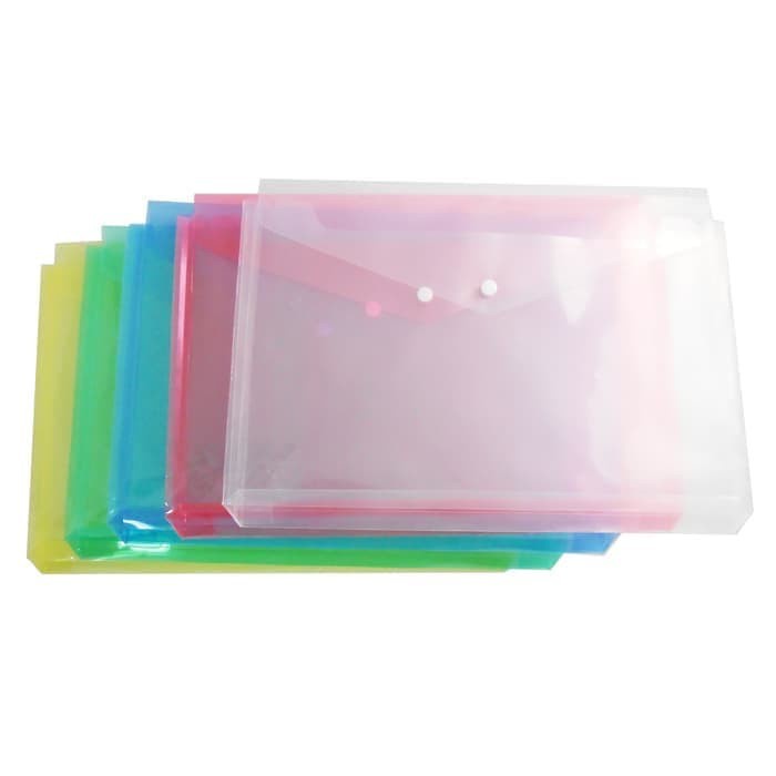 

Map Plastik Kancing Transparant - Folio