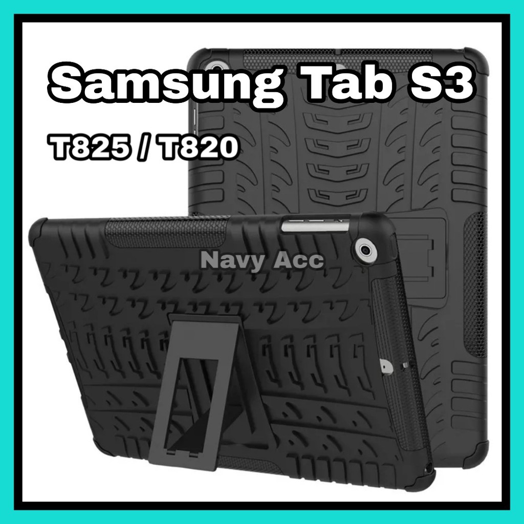 Case Standing Armor Samsung Tab S5e T720 - TAB S3 T825 - TAB S4 T835  Cover Stand Armor Tab