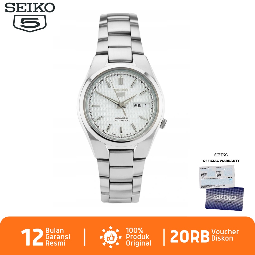 Seiko Pria SNK601 Jam Tangan Pria Seiko 5 Automatic SNK601K1 Stainless Steel Strap