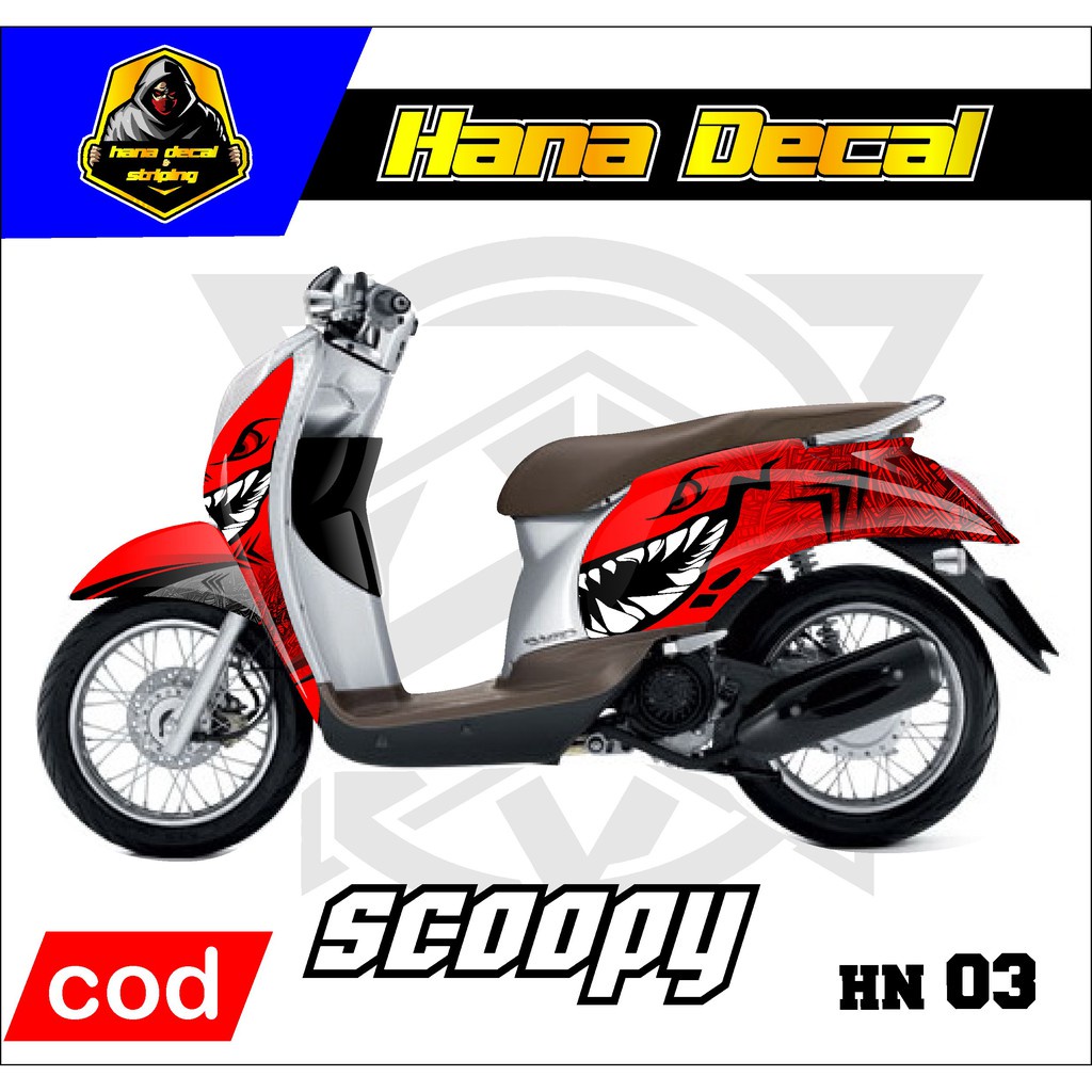 variasi stiker Decal Scoopy karbu full body Full Blok scoopy karbu Decal Stiker Scopy karbu 03