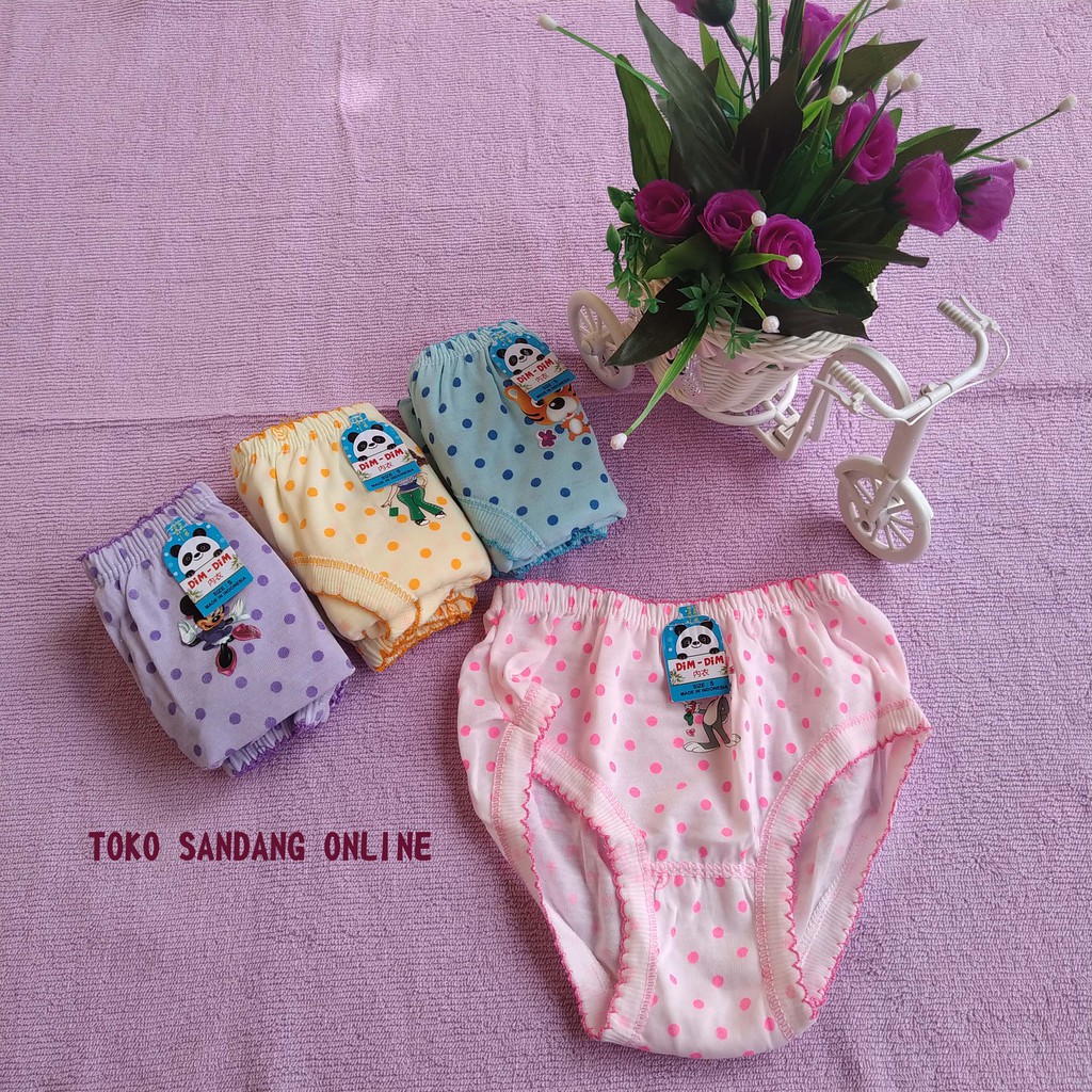 CELANA DALAM ANAK PEREMPUAN KATUN 12 PCS