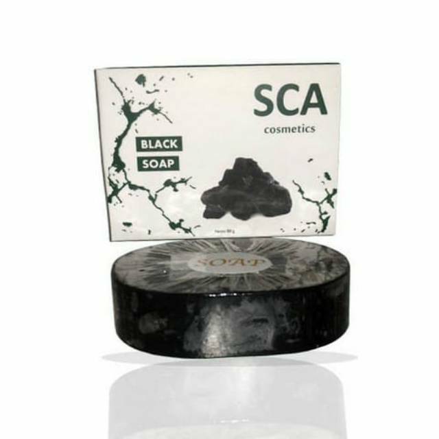 SCA BLACK SOAP 80 gr/Sabun Wajah Untuk Flek/SCA