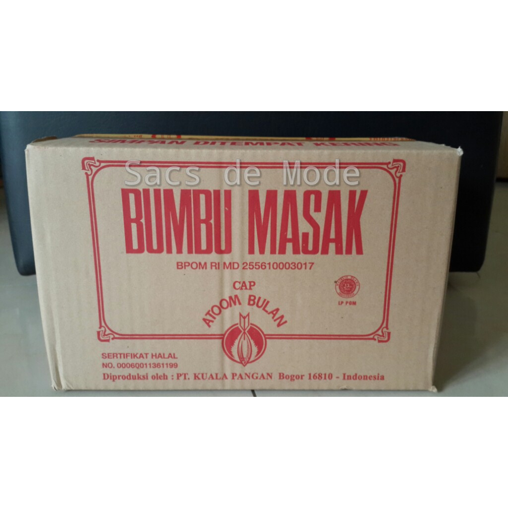 1 Dus Bumbu Masak Cap Atoom Bulan /Atom Bulan 500gr x 14 Bungkus