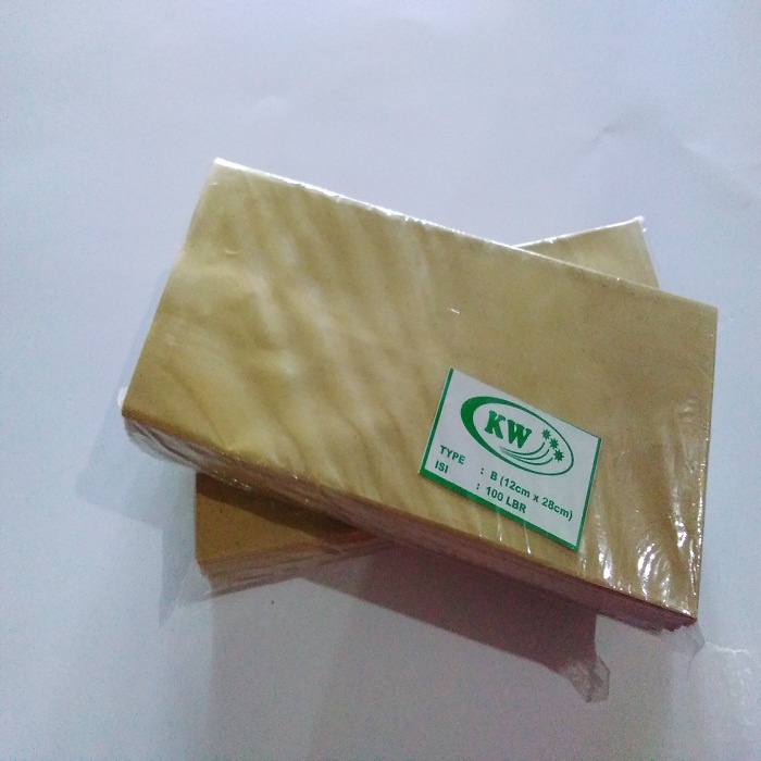 

KW Amplop Coklat Samson tipe B (100 lbr) - 12 x 28 cm