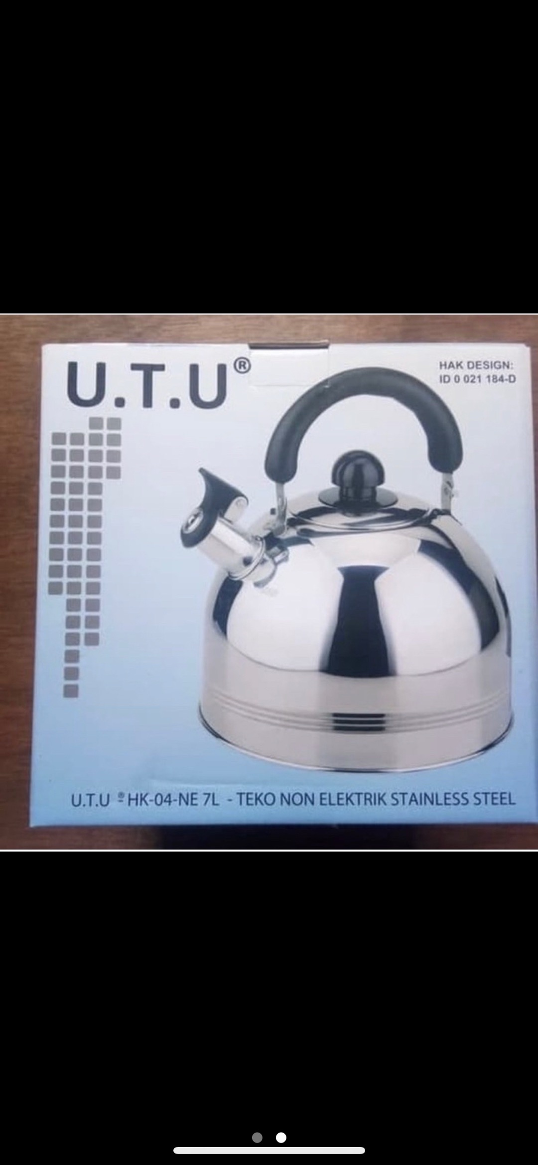 U.t.u Teko Siul Kettle Ceret Utu Hk-04 7l Stainless Steel / Teko Air / Ceret Air Masak Di Kompor