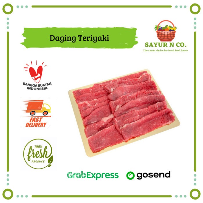 

Daging Teriyaki / Slice Beef Teriyaki 500gr | Sayur N Co Bekasi