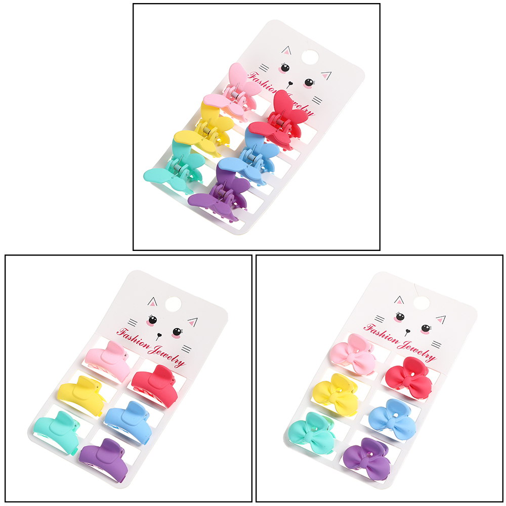 6 Pcs/Set Korean Ins Mini Hair Claws for Girls Fashion Hair Clip Simple Hair Clamps Women Hair Accessories