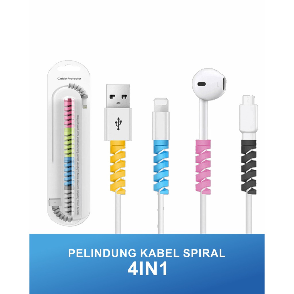 PELINDUNG KABEL SPIRAL UNIVERSAL 4 IN 1