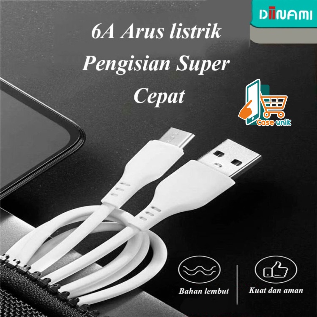 6A kabel cable data ORIGINAL DIINAMI micro usb fast Charging QC 3.0A pengisian cepat CS3299