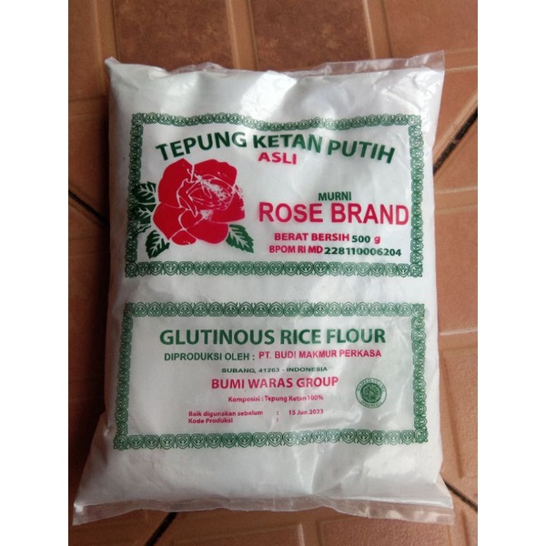

Tepung Ketan Putih Rose Brand 500gr