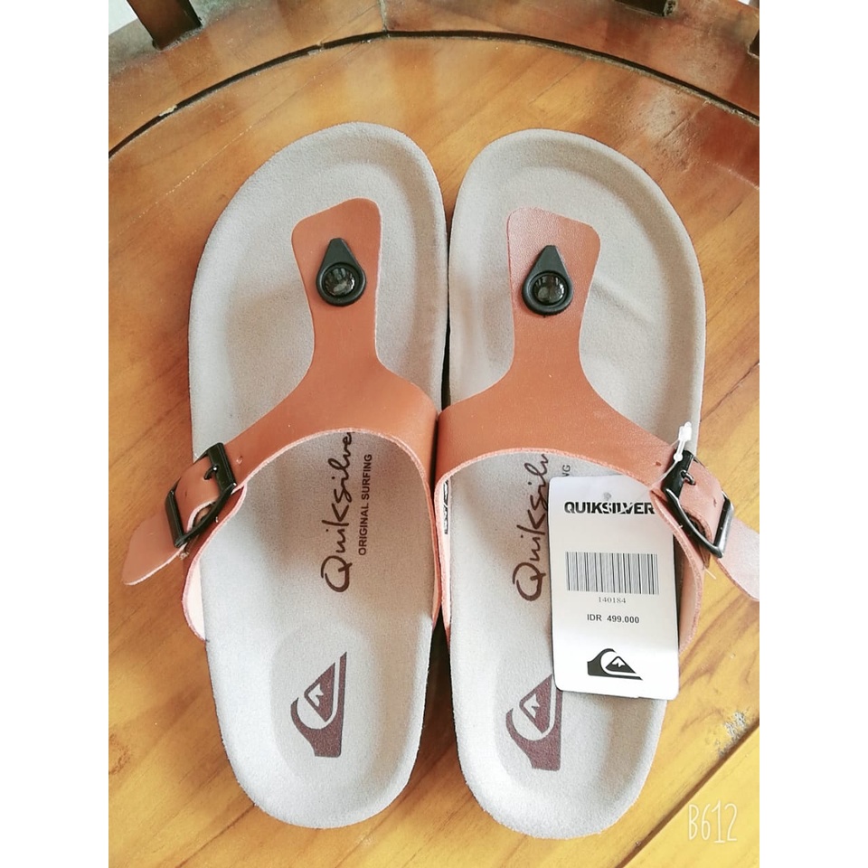 SANDAL PRIA WANITA QUICKSILVER ORIGINAL JEPIT BLACK BROWN SENDAL PRIA WANITA TERBARU TERLARIS MANIS