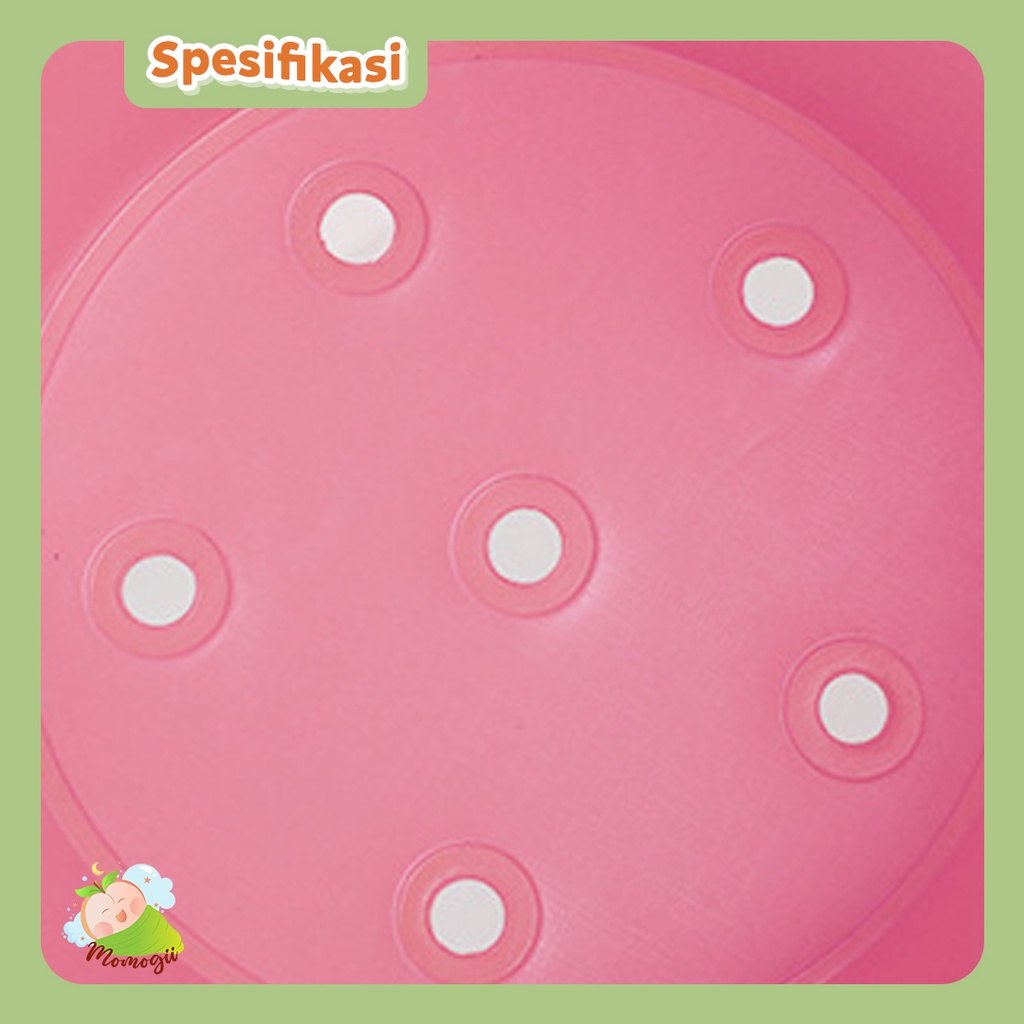 MOMOGII Kursi Sofa Tiup Pompa Bentuk Love Tempat Duduk Bayi Balon Insfant Seat