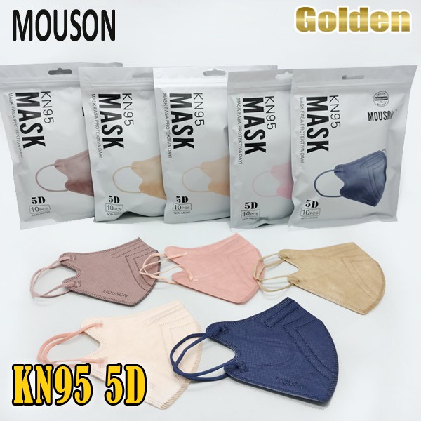 Mouson Pro 5D / CCare 5D / ALKINDO 5D Masker KN95 5 ply 6ply Protective Face Mask 10 pcs