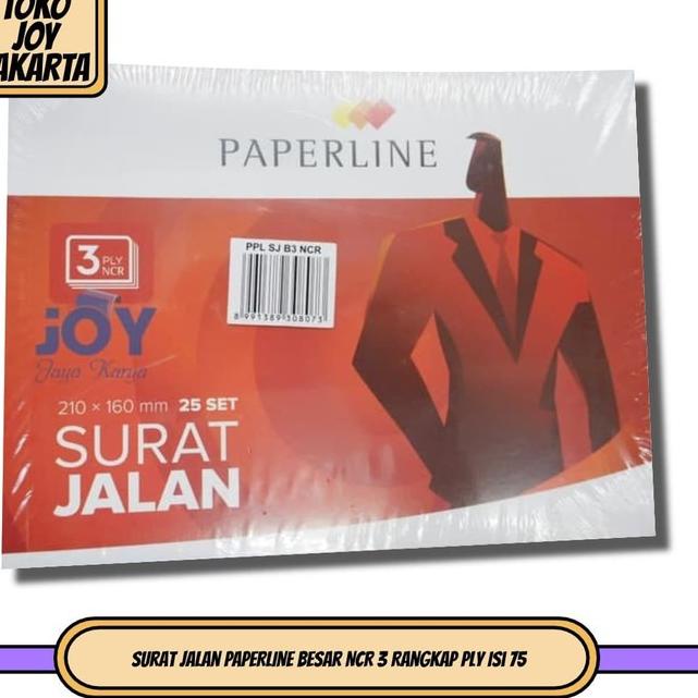 

OBR Surat Jalan PAPERLINE Besar NCR 3 Rangkap Ply Isi 75 21ZSKX