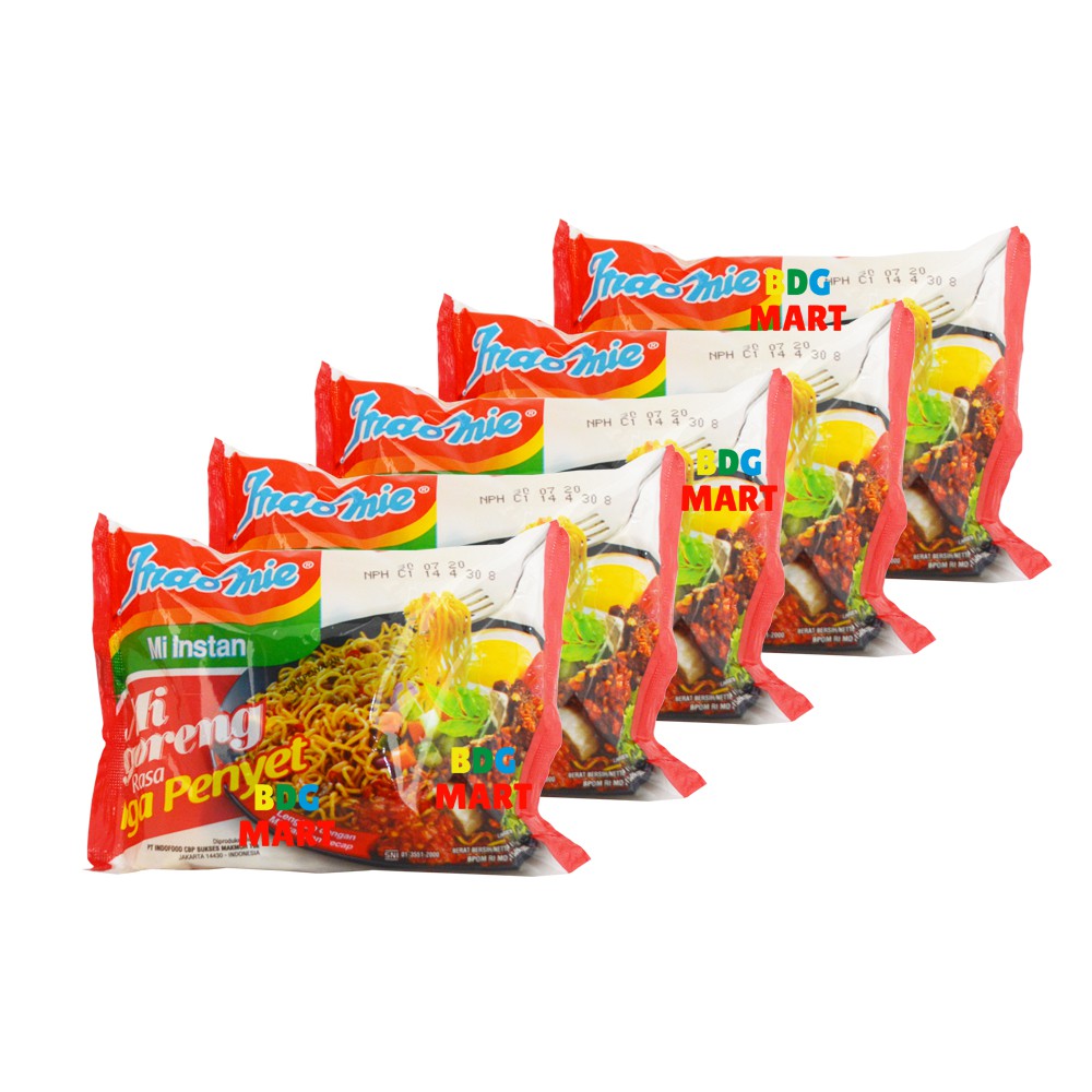 

PAKET 5 PCS Indomie Iga Penyet Mie Instan Goreng Lengkap Dengan Minyak dan Kecap - 5pcs x 80gr