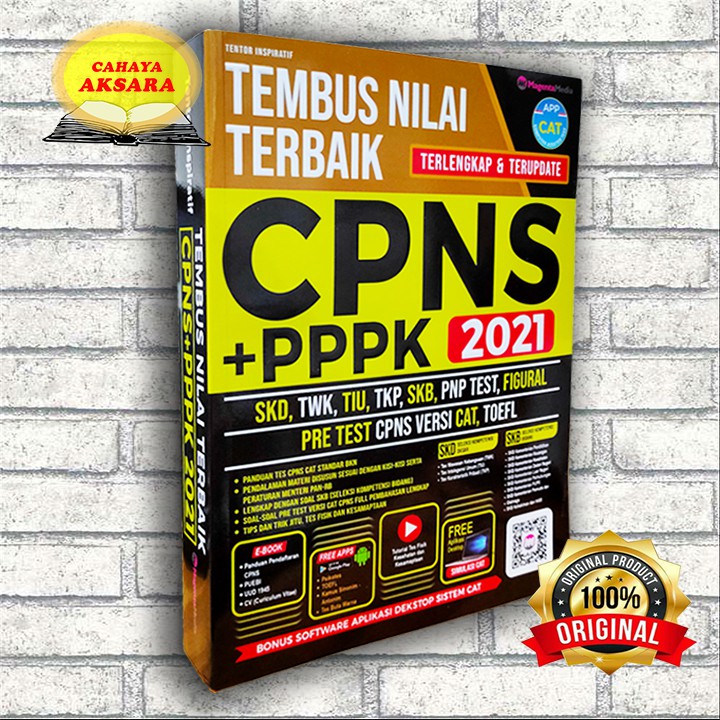 BUKU CPNS TERBARU 2021- BUKU CPNS 2021 - TEMBUS NILAI TERBAIK CPNS + PPPK 2021 TERUPDATE