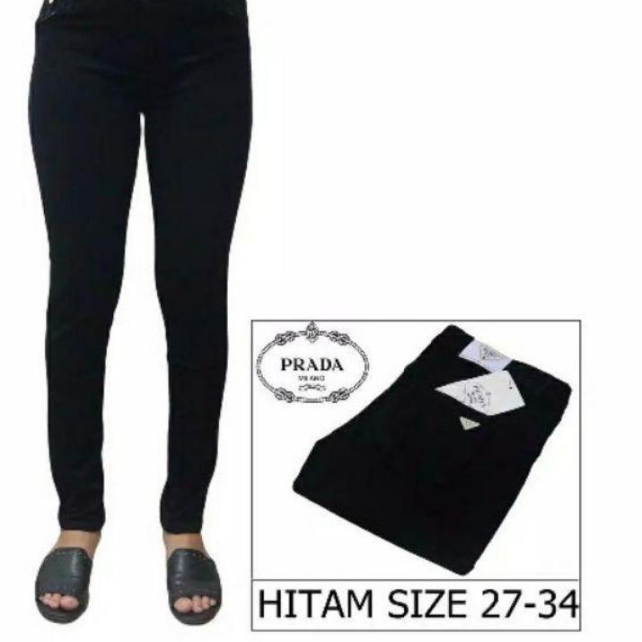 Top Produk.. JEANS PRADA CEWEK Celana Jeans Panjang Wanita Skinny Big Size Jumbo Cewek