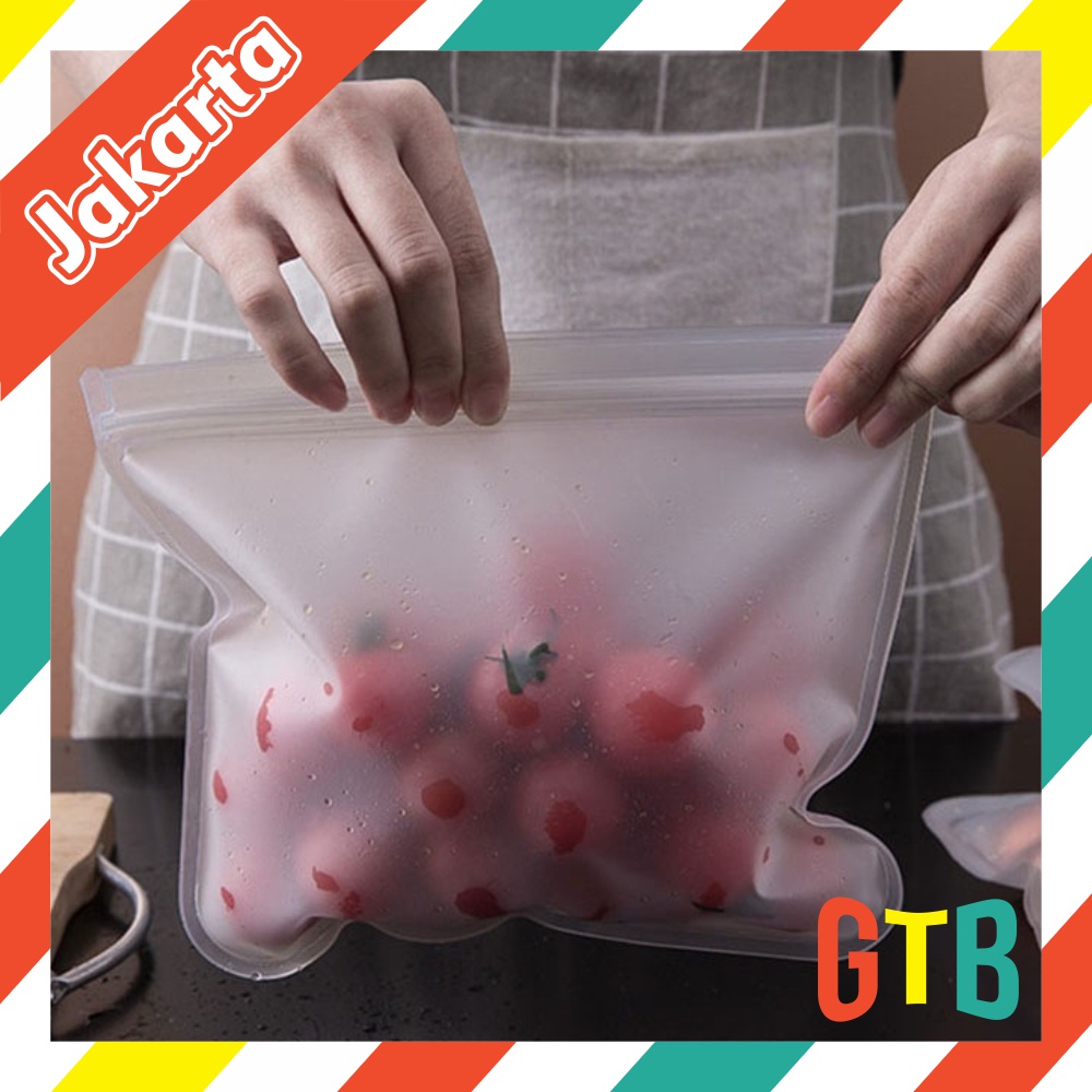 ❤️GTB❤️ Silicone Food Preservation Storage Bag Container Reusable Freezer Bag Leakproof Top Ziplock Bag Kitchen Organizer Bag R465