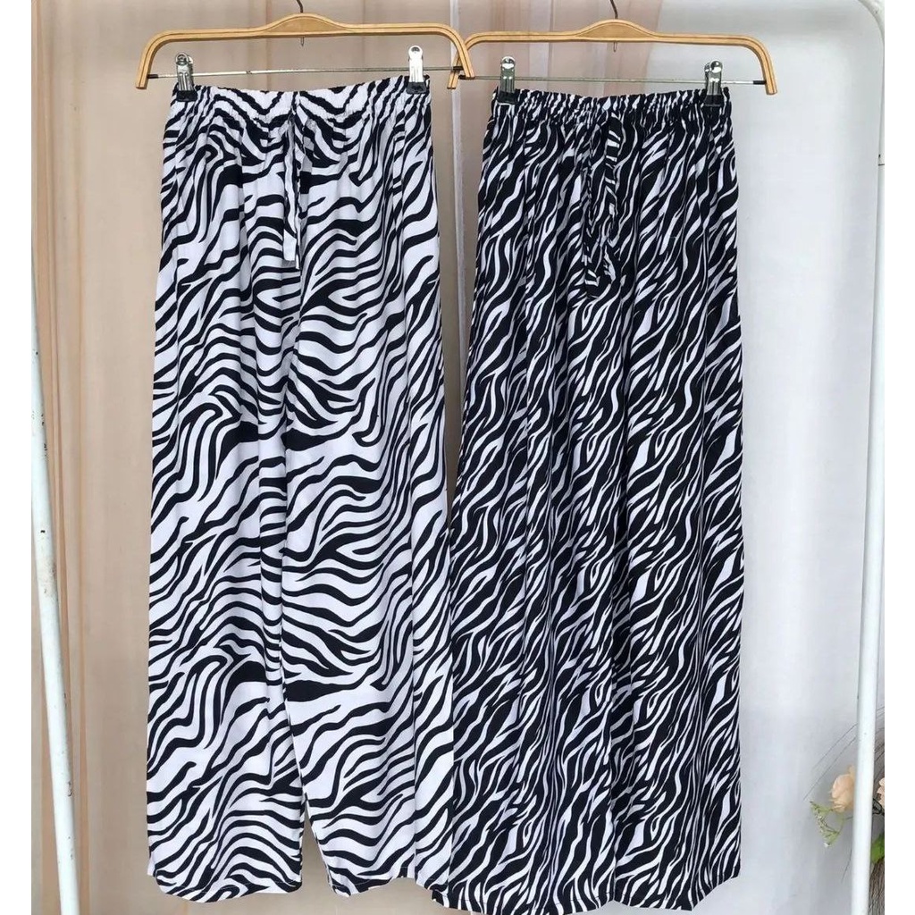 KULOT RAYON HIGHWAIST MOTIF ZEBRA/ZEBRA HIGHWAIST CULLOTES