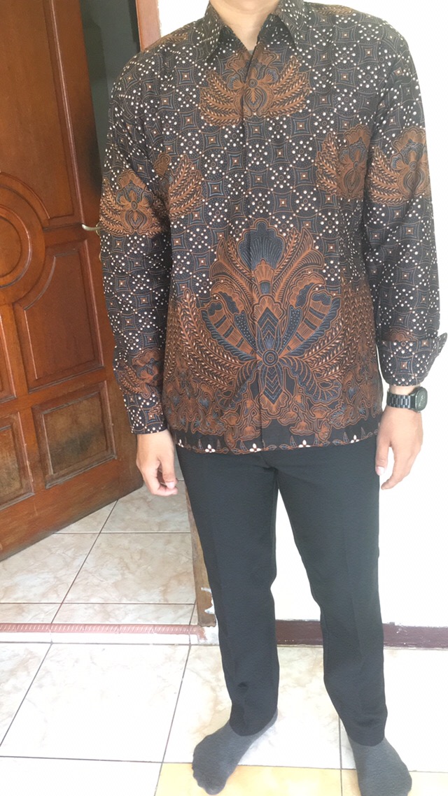 Batik Devan Batik Pria Lengan Panjang Full Furing Batik Solo