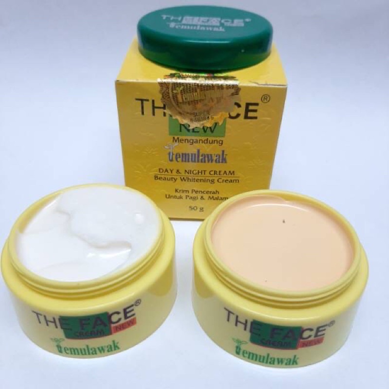 New The Face Temulawak Day And Night Beauty Whitening Cream Bpom