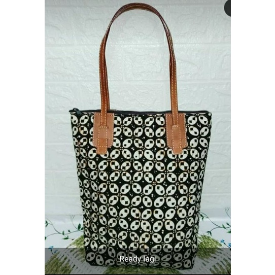 TAS MAP KULIT KOMBINASI BATIK FULL
