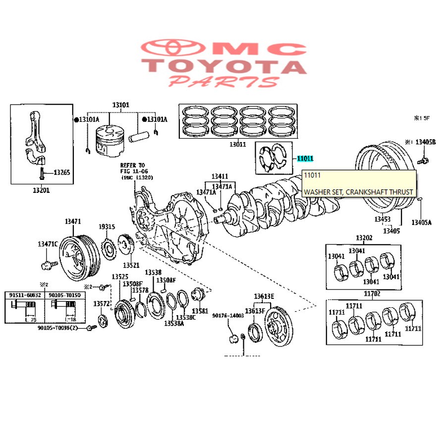 Metal Bulan Innova Fortuner Hiace Hilux Bensin 11011-0C010