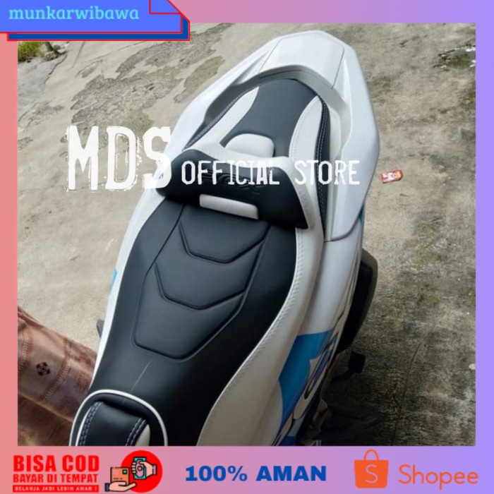 (BISA COD) Kulit jok mbtech HONDA PCX 150 / 160 aksesoris motor - Putih