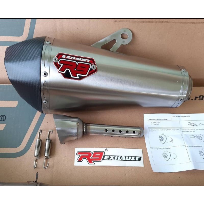 Silincer R9 Zeta Original ZX25R, NINJA, CBR250RR, R25, R15, Z800, Z900, R6, DLL