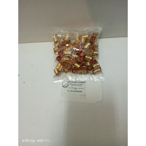 fiting lampu senter drat kuning tempat bohlam senter