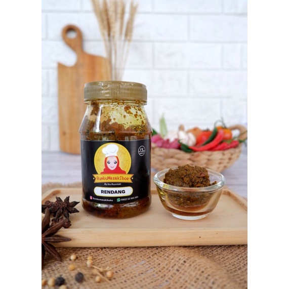 

Bumbu dapur premium,Bumbu rendang 250gr BUMBU INSTAN 100% home Made Bumbu rendang