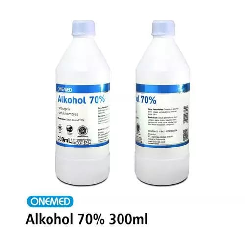 ALKOHOL 70% ONEMED 300ML PER KARTON ISI 24 BOTOL