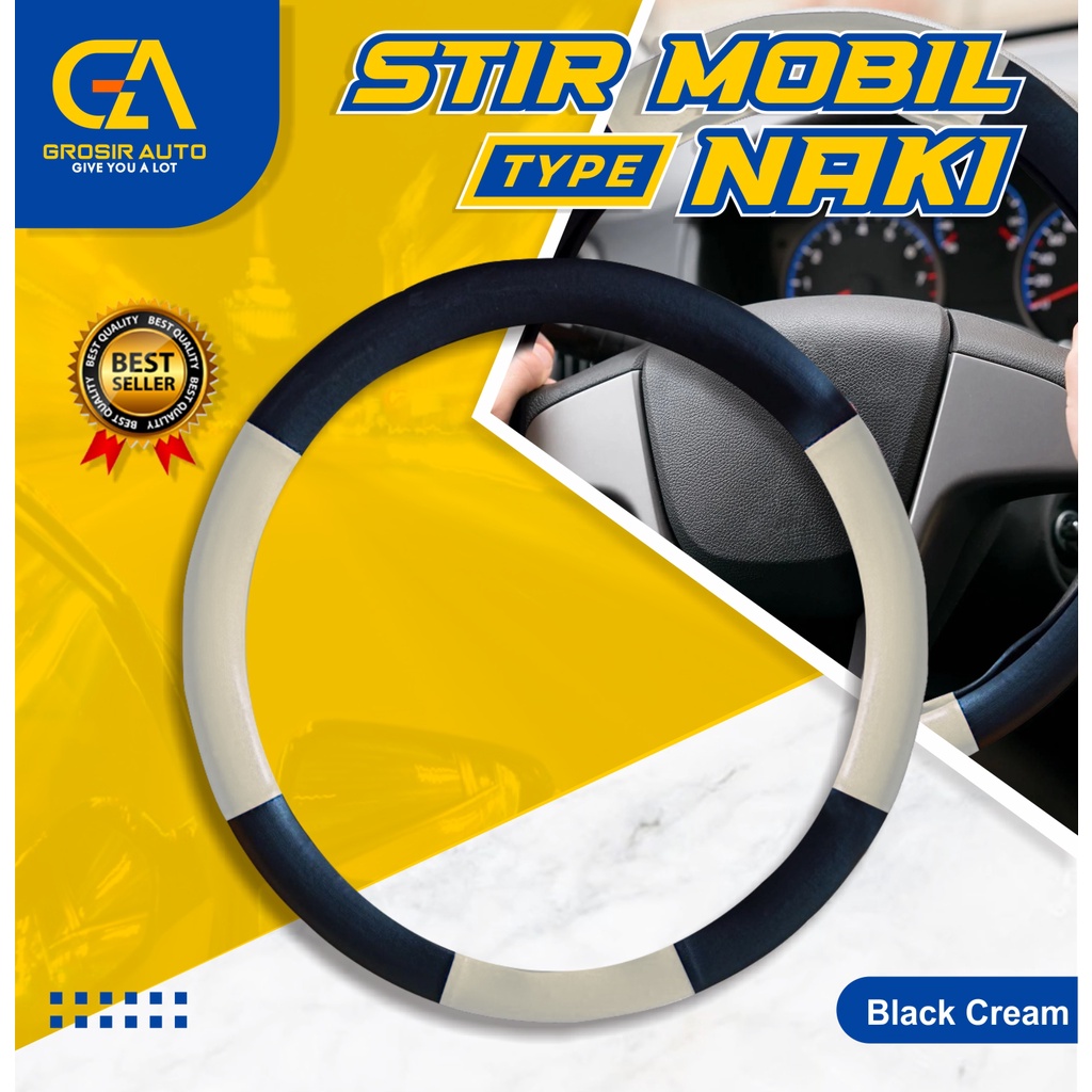 Cover Stir Naki / Sarung Penutup Stir Naki Mobil Kijang Innova Universal