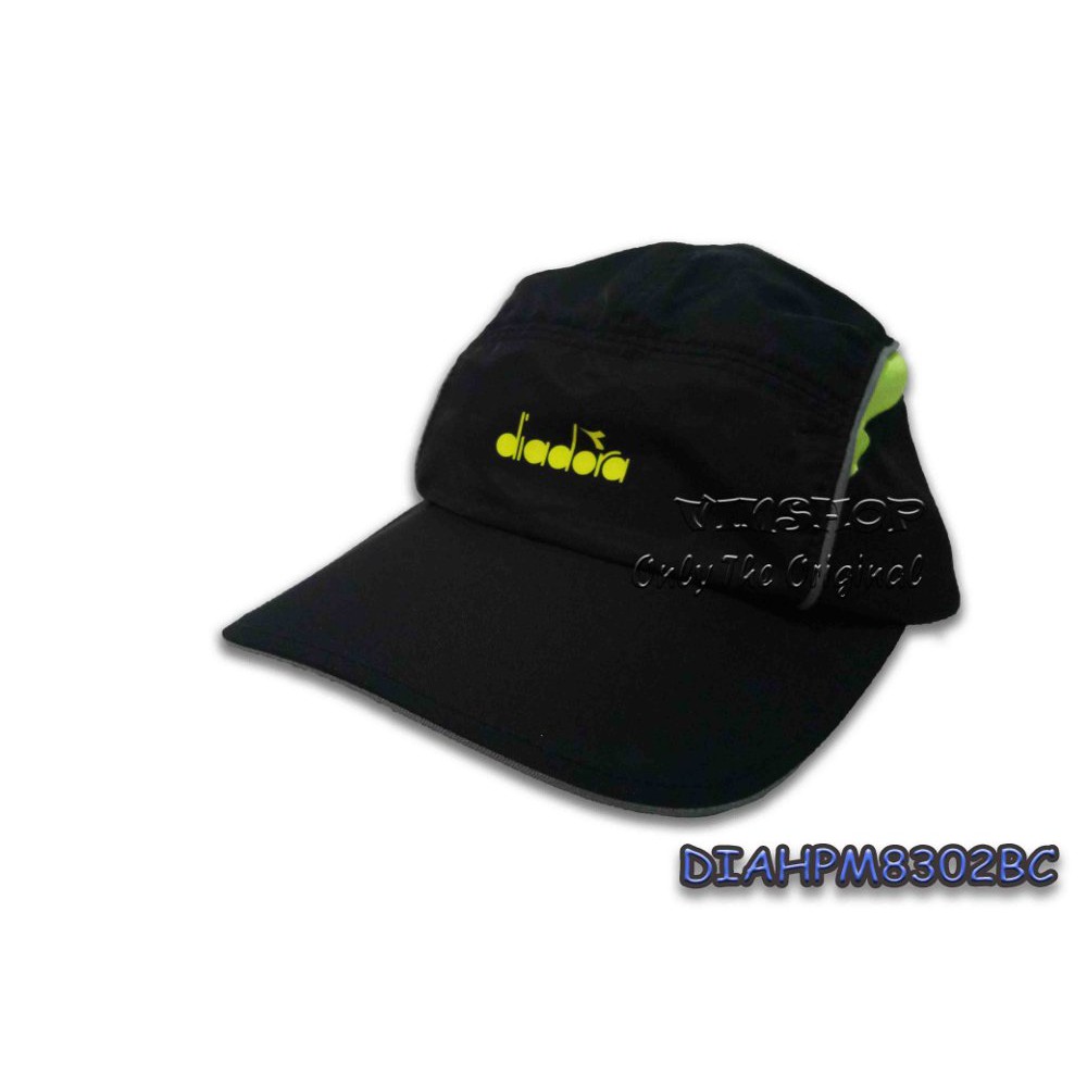 Topi DIADORA RUNNING CAP. Black. ORIGINAL DIAHPM8302BC